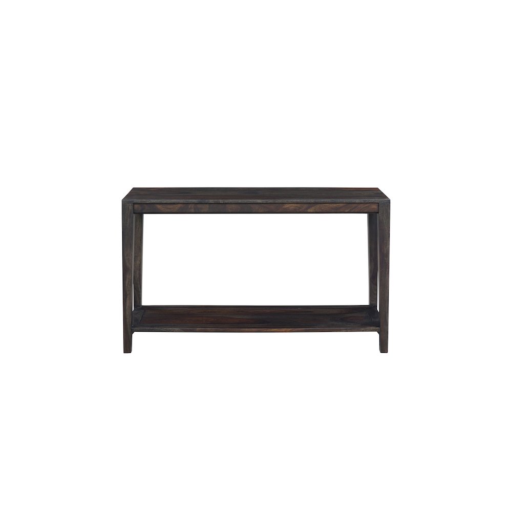 Porter Designs Fall River Solid Sheesham Wood Console Table, Gray. Picture 4