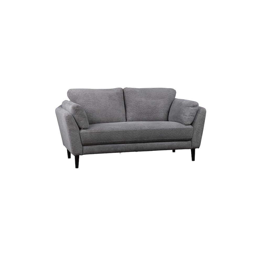 Porter Designs Marley Boucle Fabric Loveseat, Gray. Picture 1
