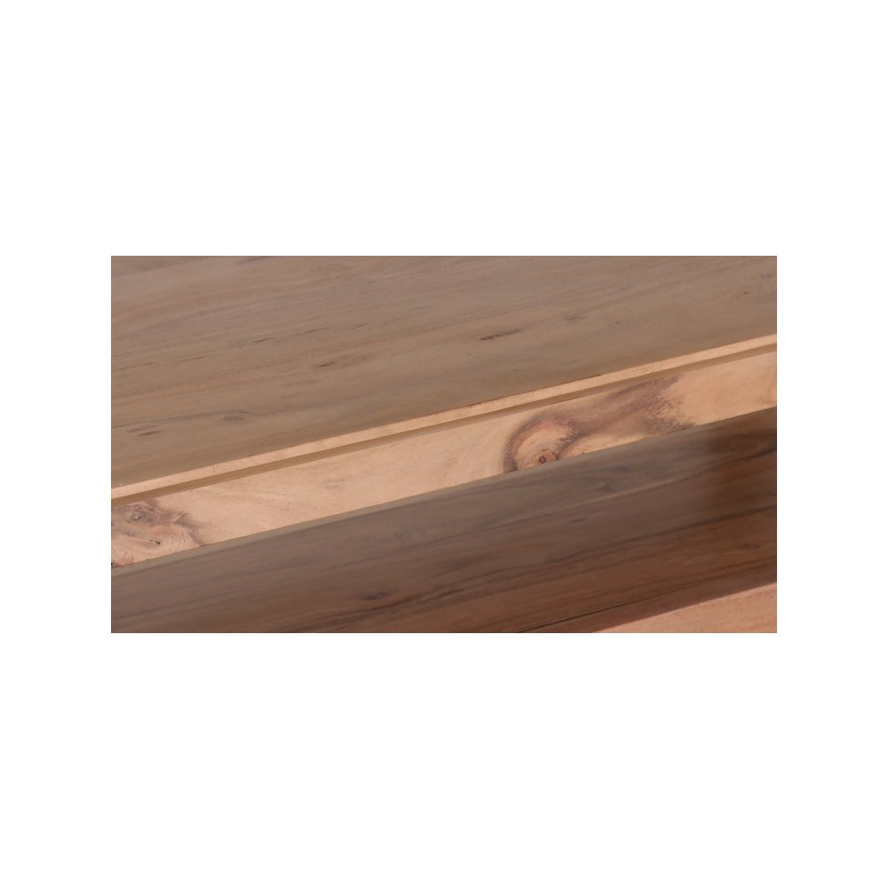 Porter Designs Portola Solid Acacia Wood Console Table, Natural. Picture 5