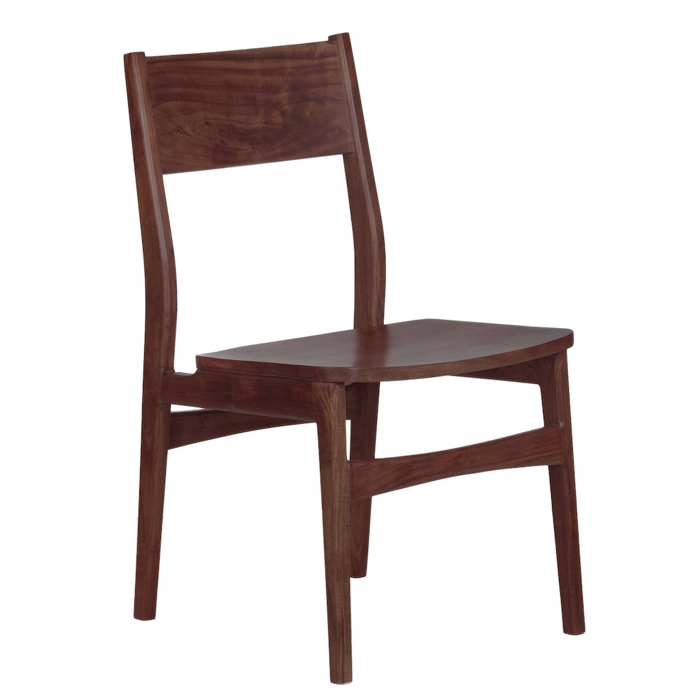 Porter Designs Portola Solid Acacia Wood Dining Chair, Brown (Set of 2). Picture 1