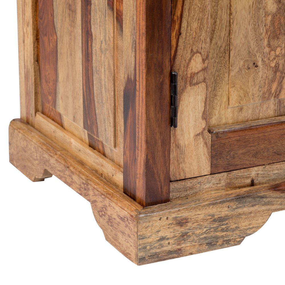 Porter Designs Taos Solid Sheesham Wood TV Stand, Natural. Picture 10