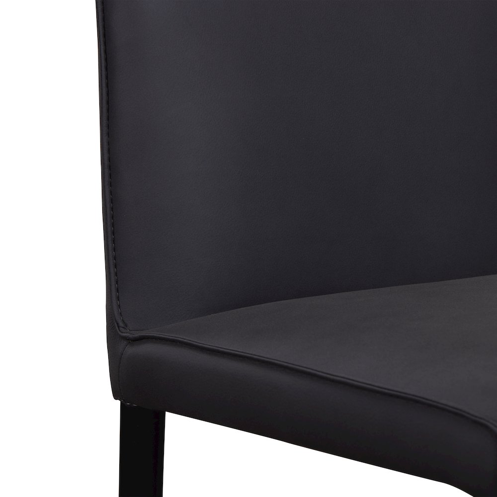 Rigel Full-Grain Leather Dining Chair, Gray (Set of 2). Picture 5