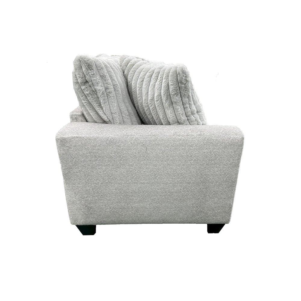 Broadway Microfiber Sofa, Gray. Picture 3
