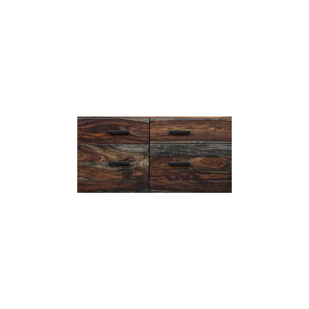 Porter Designs Fall River Solid Sheesham Wood Dresser, Gray. Picture 9