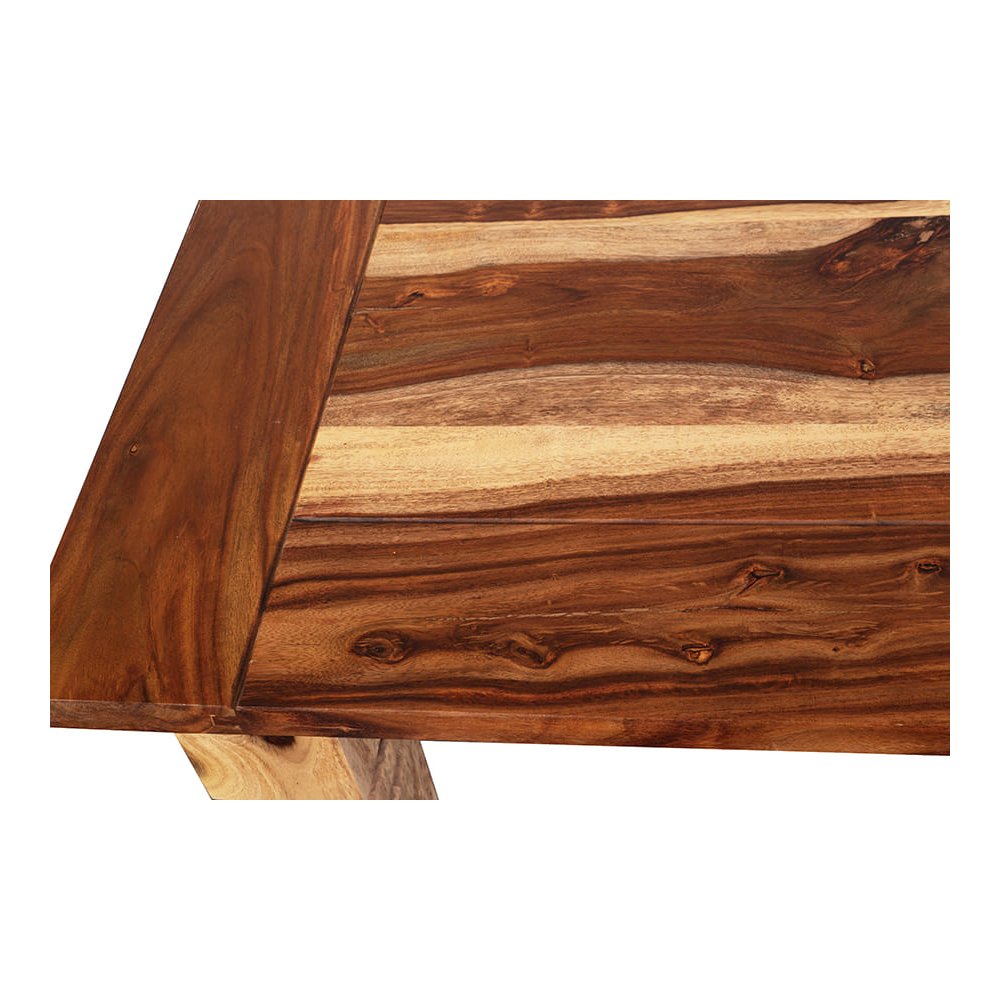 Porter Designs Taos Solid Sheesham Wood 72" Rectangular Dining Table, Natural. Picture 11