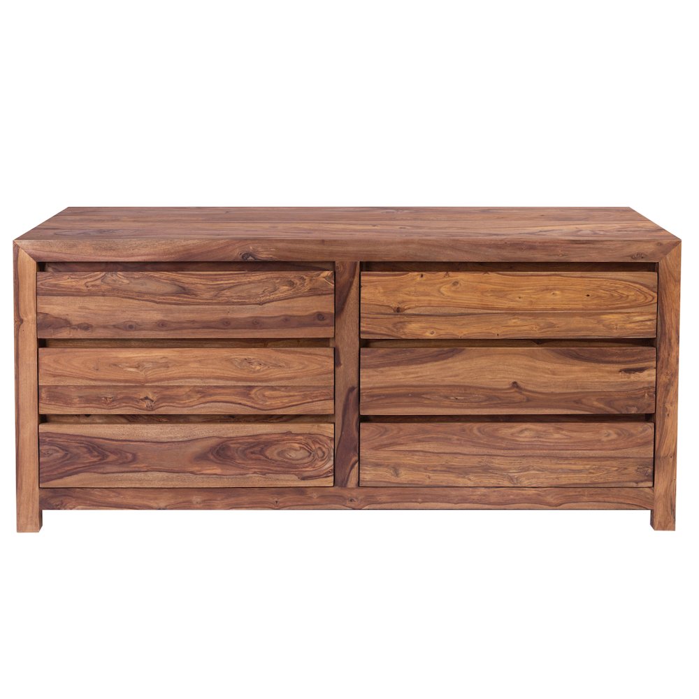 Porter Designs Urban Solid Sheesham Wood Dresser, Natural. Picture 7