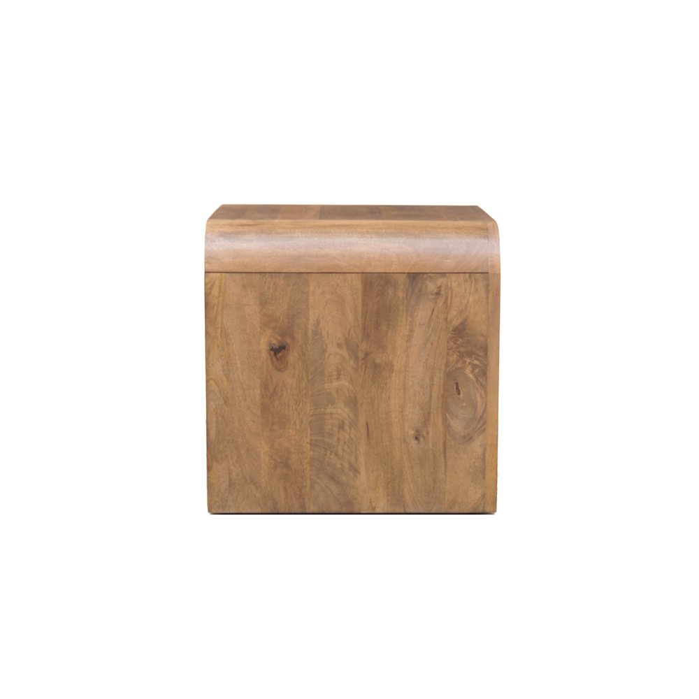 Palencia Solid Mango Wood End Table, Natural. Picture 3