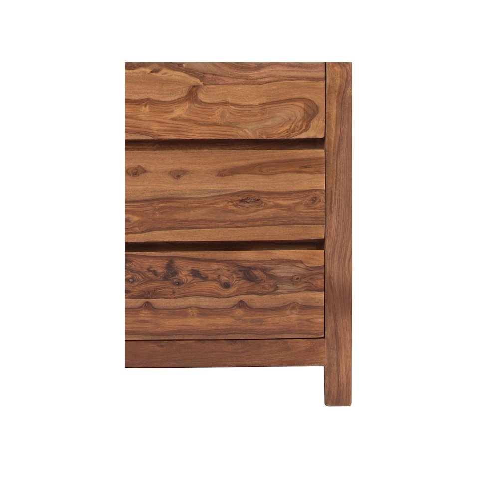 Porter Designs Urban Solid Sheesham Wood Chest, Natural. Picture 12