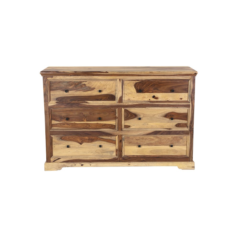 Porter Designs Taos Solid Sheesham Wood Dresser, Natural. Picture 3