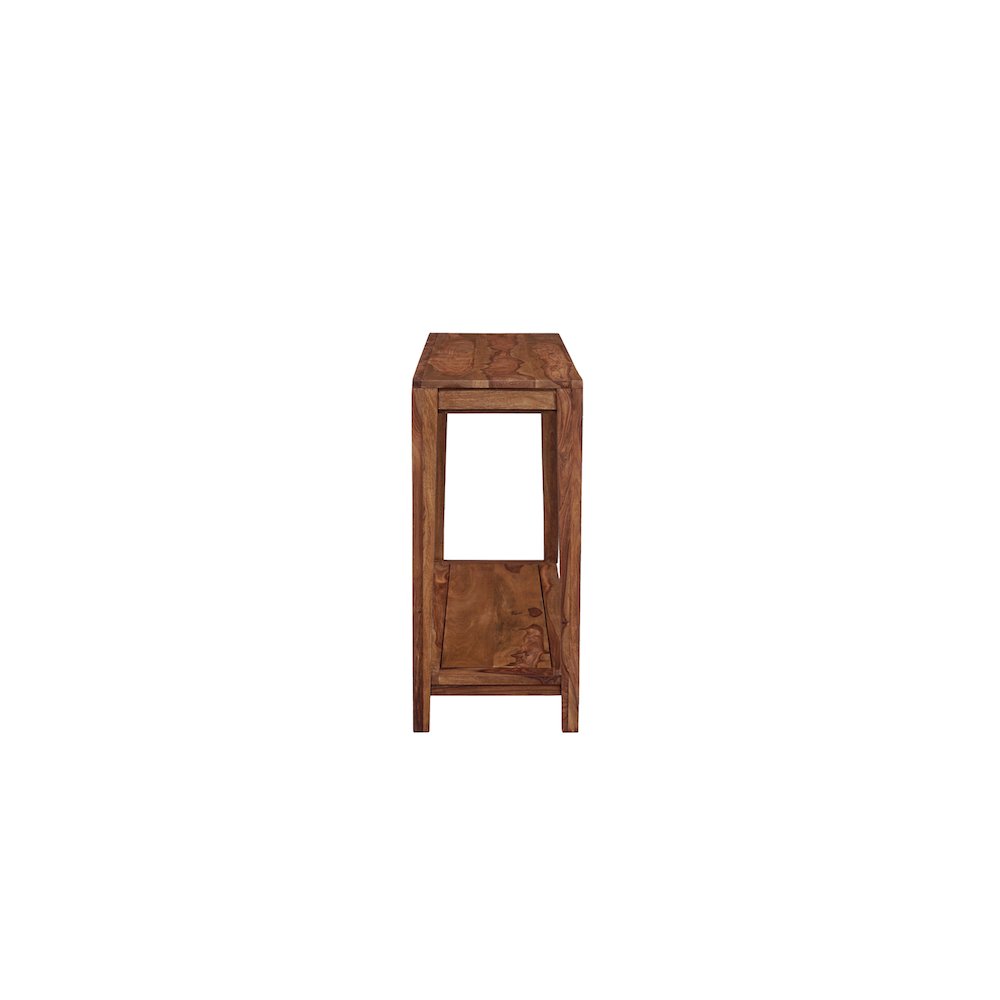 Porter Designs Fall River Solid Sheesham Wood Console Table, Natural. Picture 3