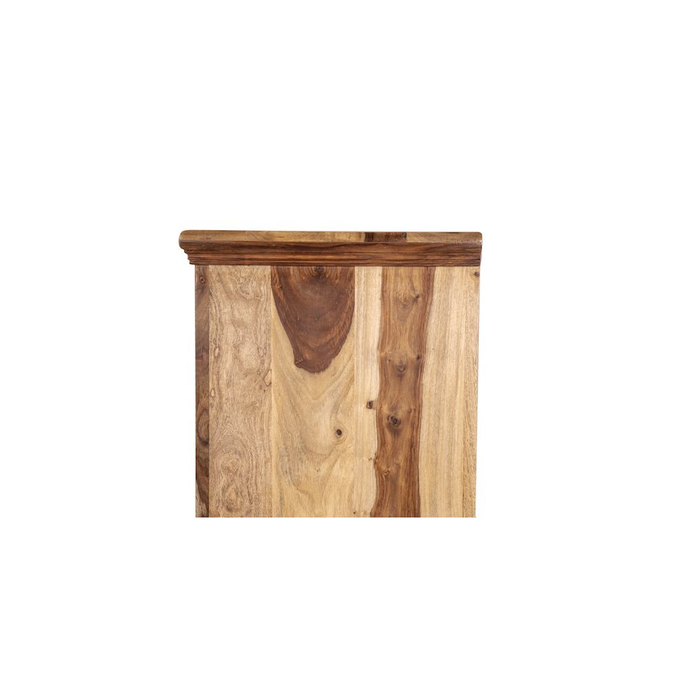 Porter Designs Taos Solid Sheesham Wood Nightstand, Natural. Picture 8