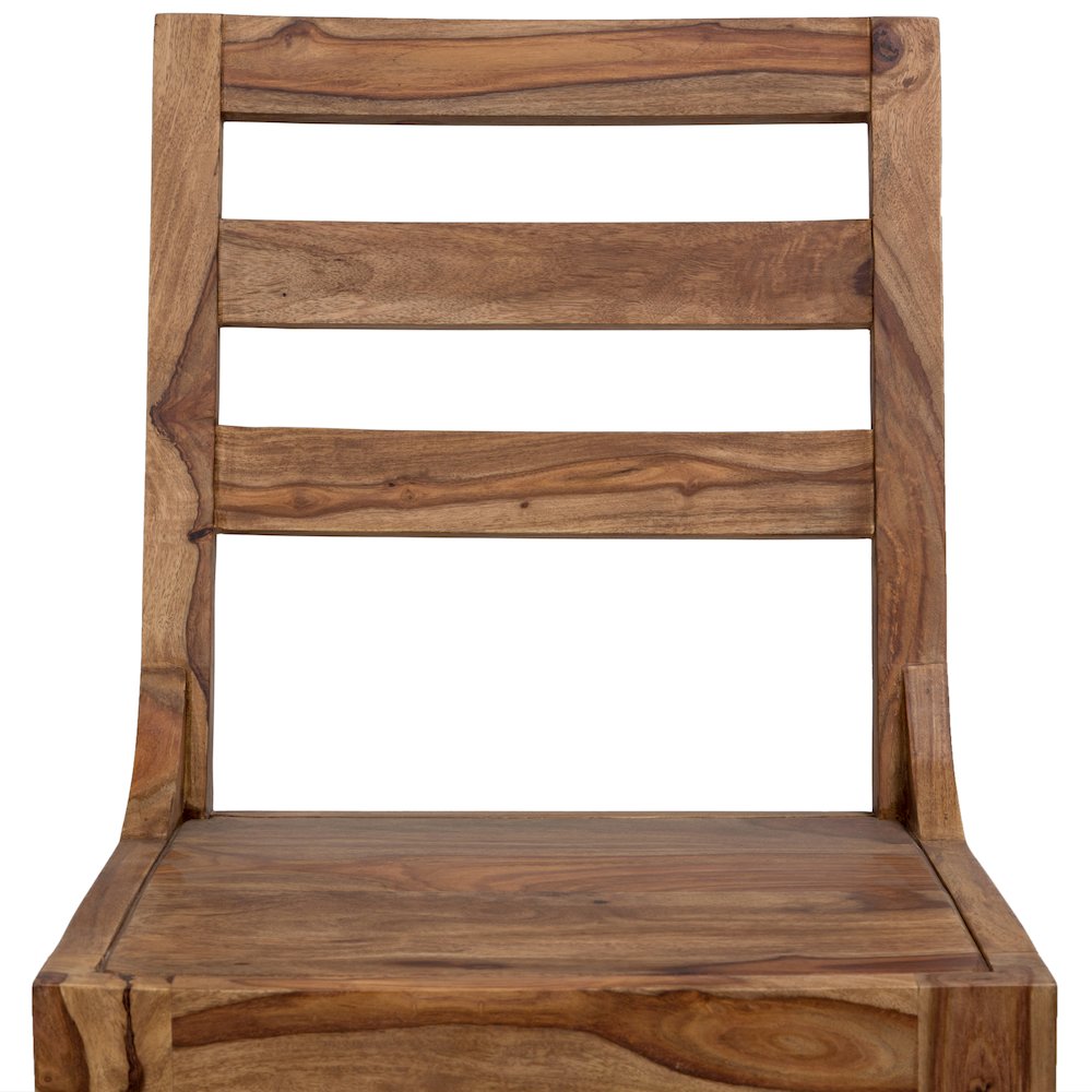 Porter Designs Urban Solid Sheesham Wood Dining Chair, Brown (Set of 2). Picture 9