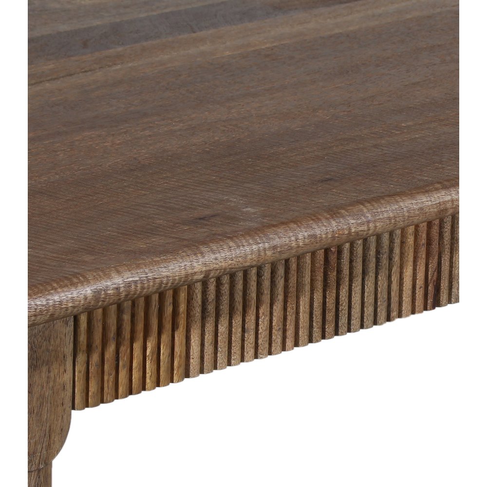Porter Designs Petra Solid Wood Dining Table, Natural. Picture 5