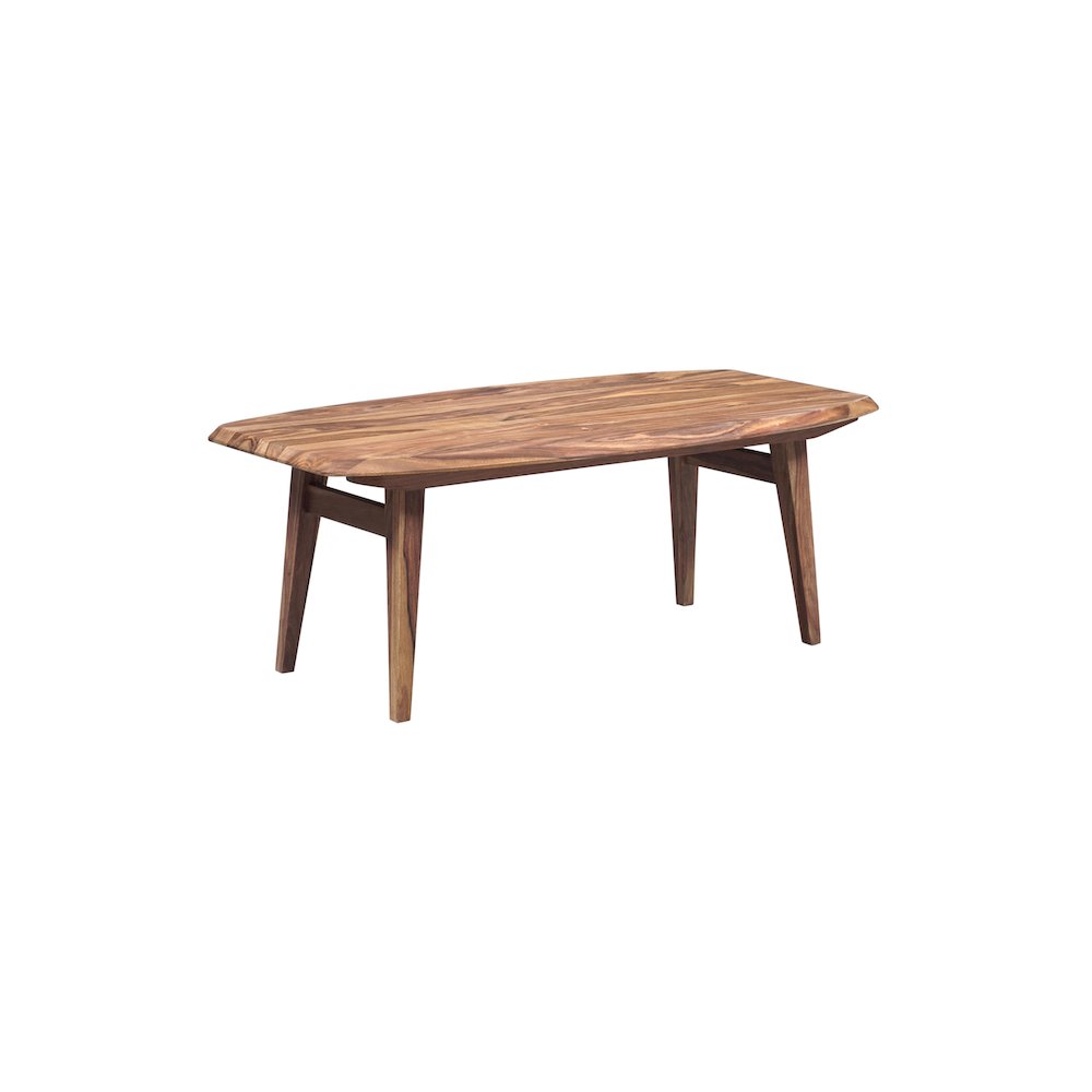 Porter Designs Fusion Solid Sheesham Wood Coffee Table, Natural. Picture 5