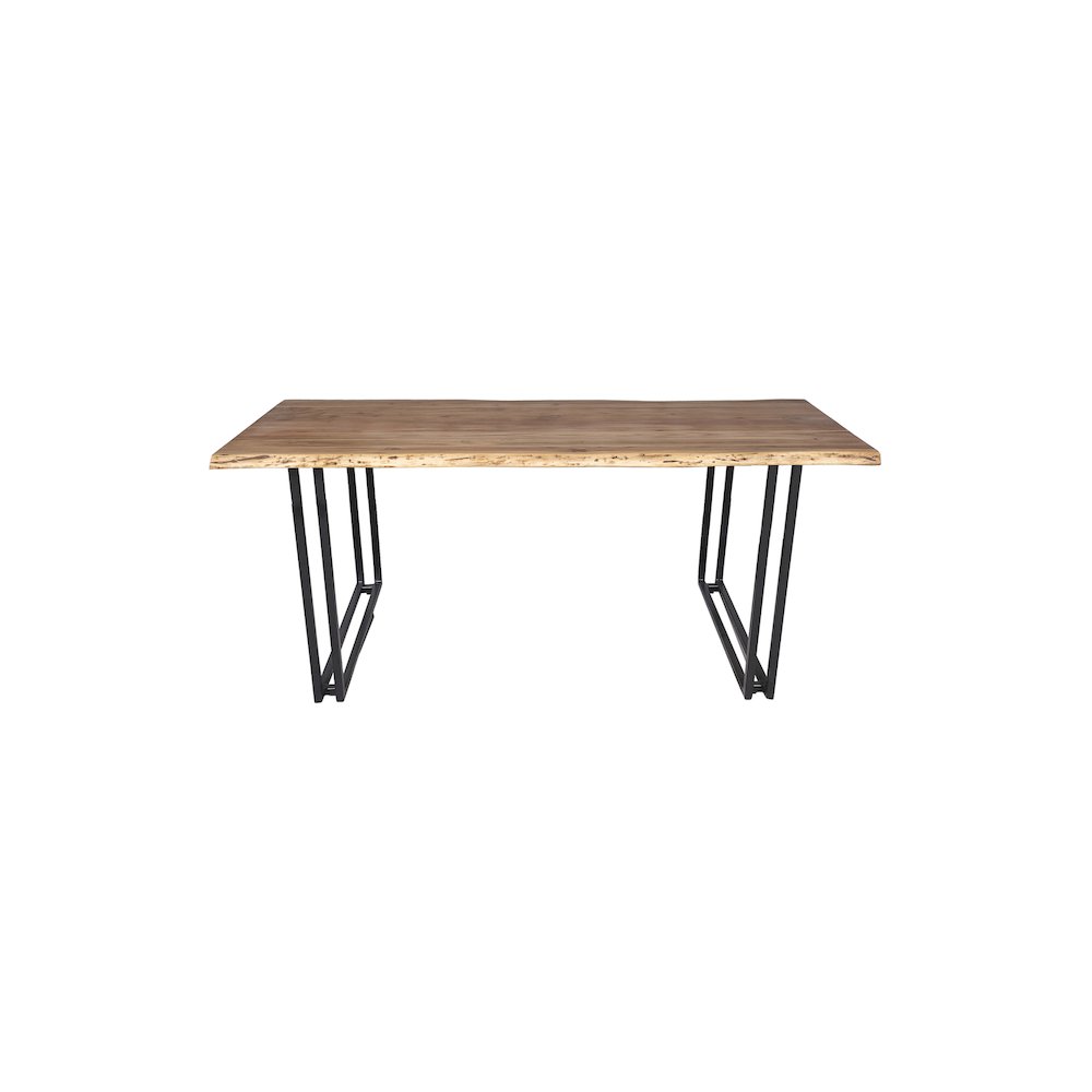 Porter Designs Manzanita Live Edge Solid Acacia Wood Dining Table, Natural. Picture 2