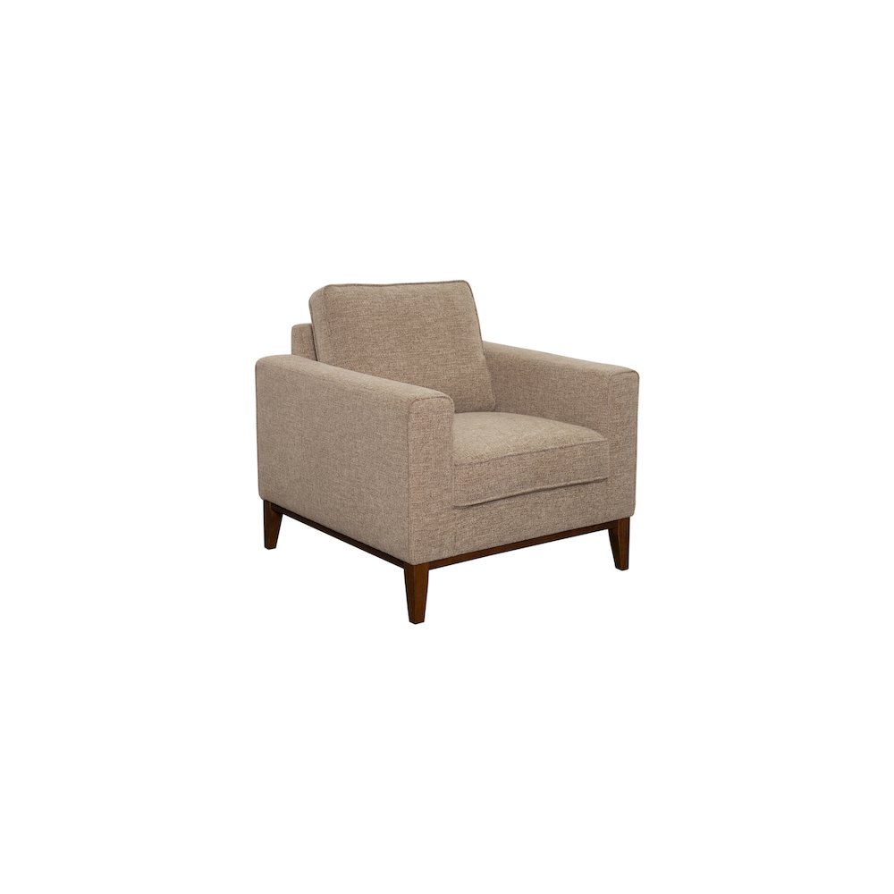 Porter Designs Annie Wood Trim Chair, Cream. Picture 1