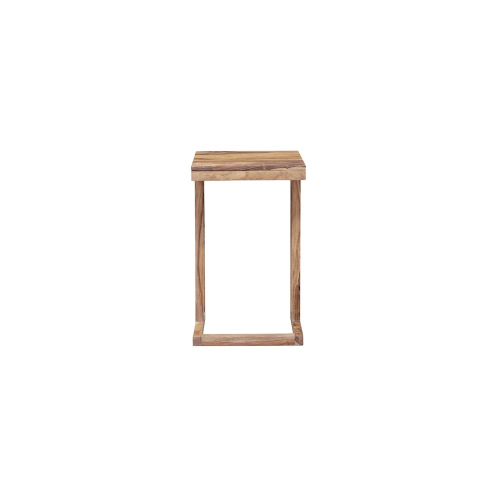 Porter Designs Urban Solid Sheesham Wood End Table, Natural (Set of 2). Picture 2