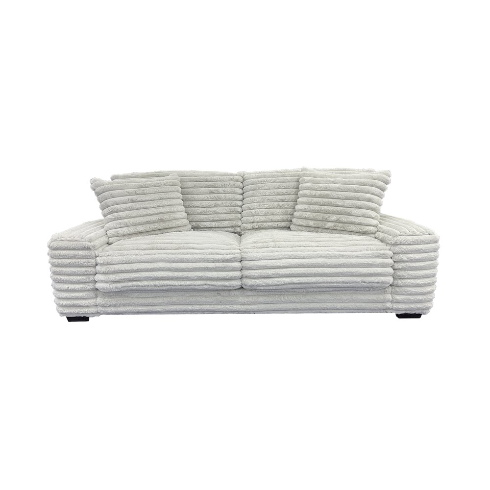 Big Chill Microfiber Sofa, Gray. Picture 2