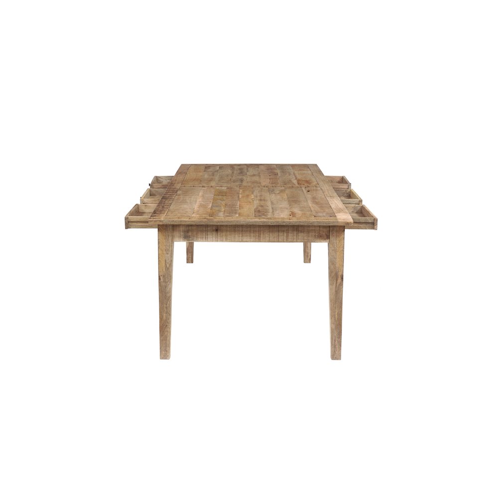 Porter Designs Berkshire Solid Wood Dining Table, Brown. Picture 4