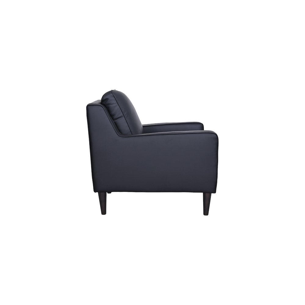 Porter Designs Lazio High Quality Leather Chair, Black. Picture 4