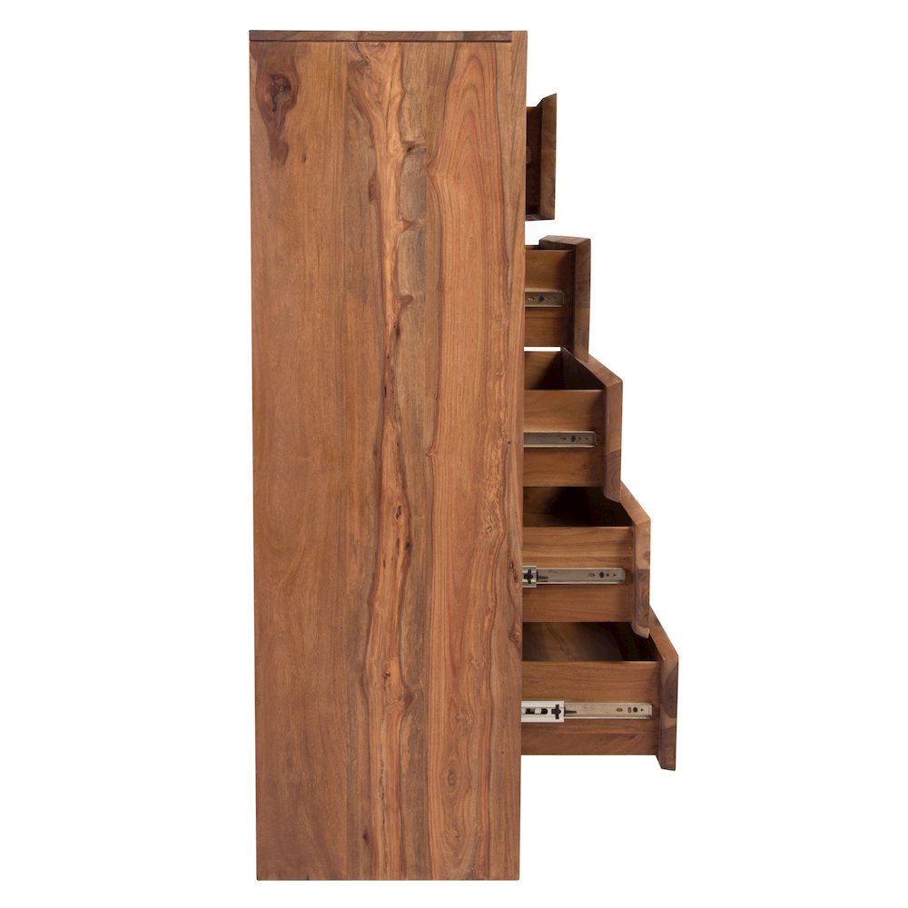 Porter Designs Urban Solid Sheesham Wood Chest, Natural. Picture 8