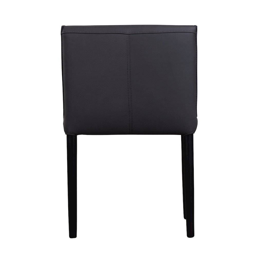 Rigel Full-Grain Leather Dining Chair, Gray (Set of 2). Picture 4