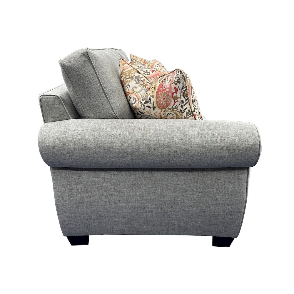Oasis Transitional Sofa, Gray. Picture 4
