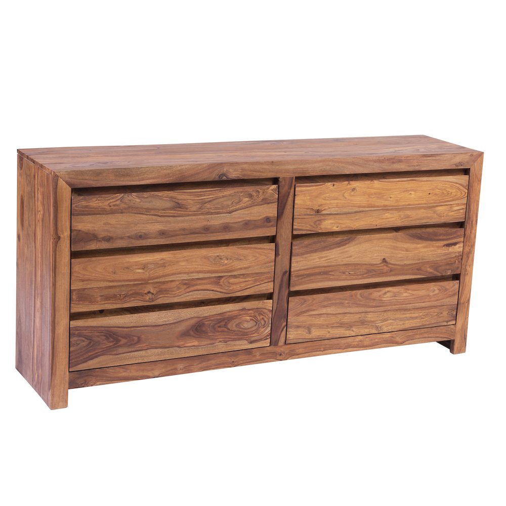 Porter Designs Urban Solid Sheesham Wood Dresser, Natural. Picture 1