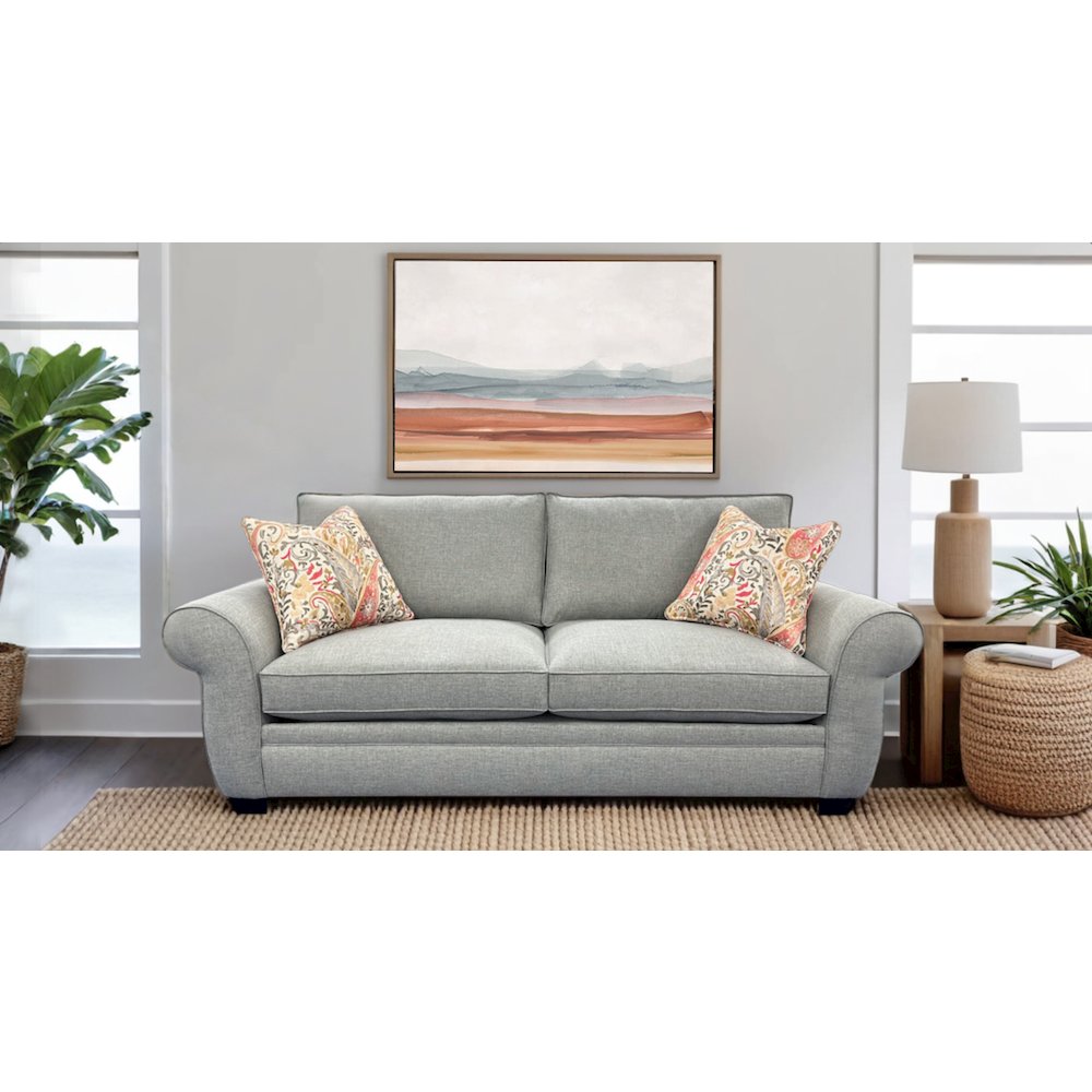 Oasis Transitional Sofa, Gray. Picture 2