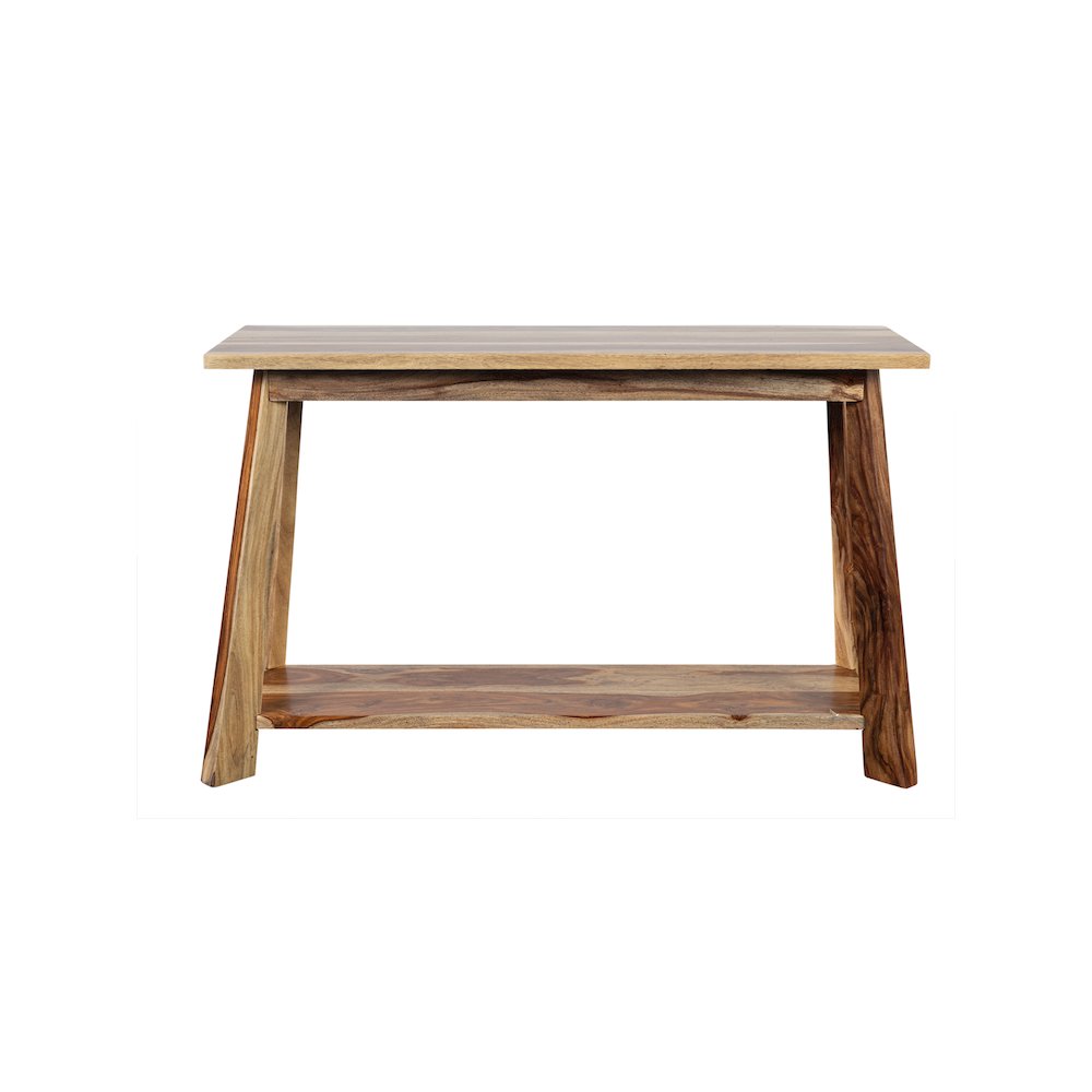 Porter Designs Kalispell Solid Sheesham Wood Console Table, Natural. Picture 6