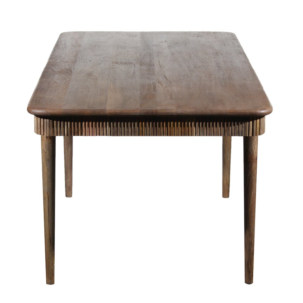 Porter Designs Petra Solid Wood Dining Table, Natural. Picture 3
