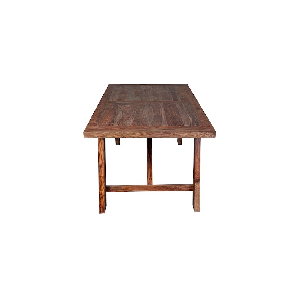 Porter Designs Kalispell Solid Sheesham Wood Dining Table, Brown. Picture 4