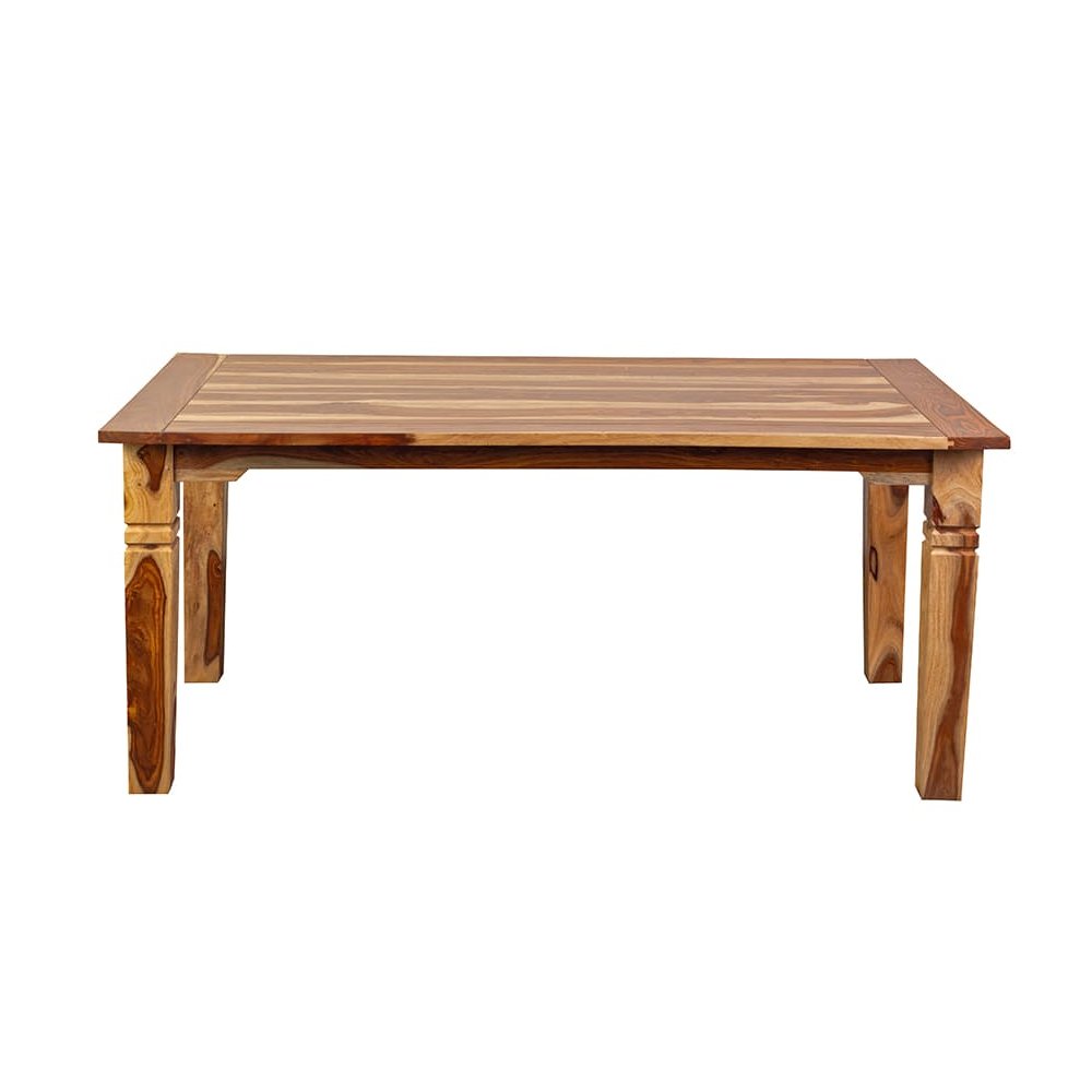 Porter Designs Taos Solid Sheesham Wood 72" Rectangular Dining Table, Natural. Picture 3