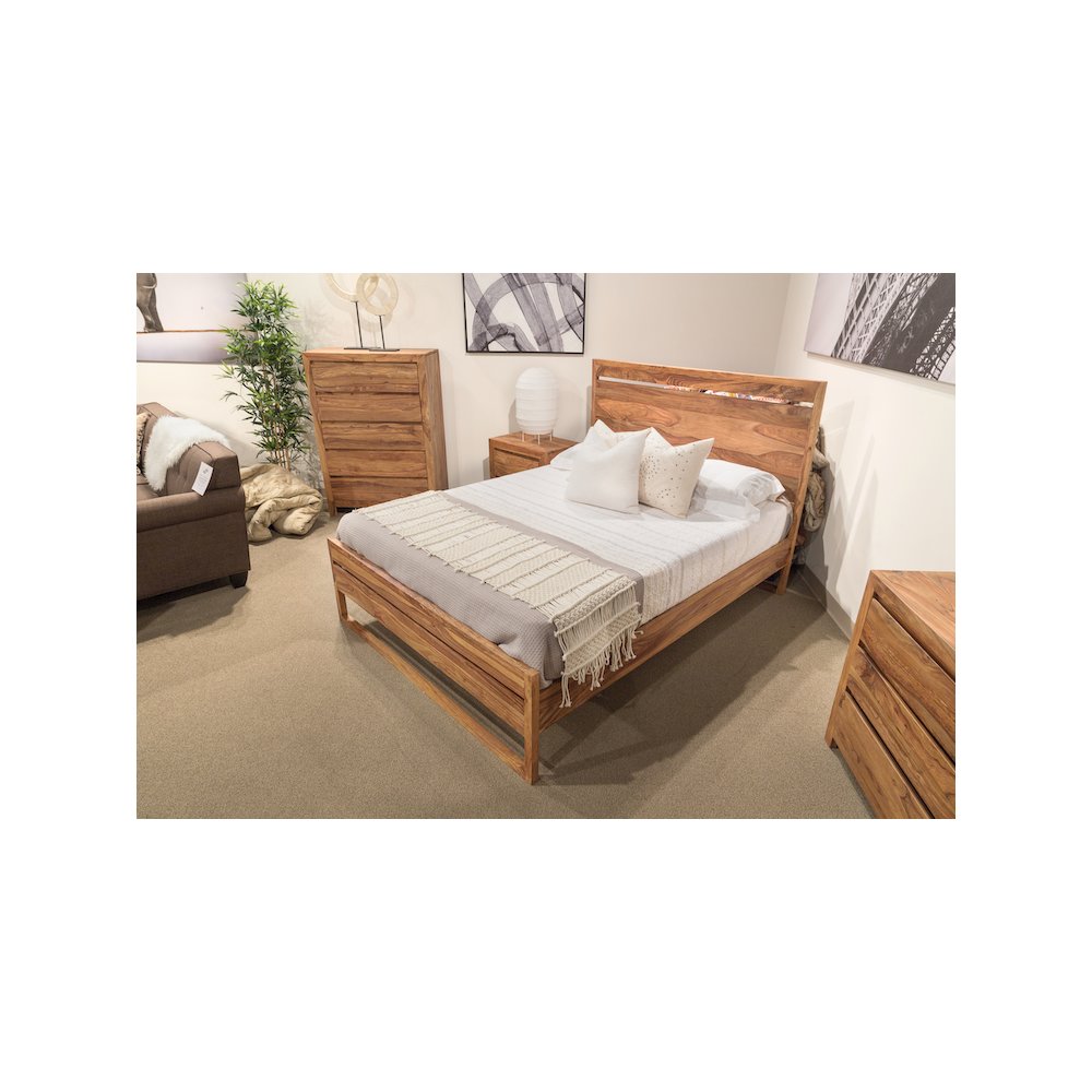 Porter Designs Urban Solid Sheesham Wood Chest, Natural. Picture 10