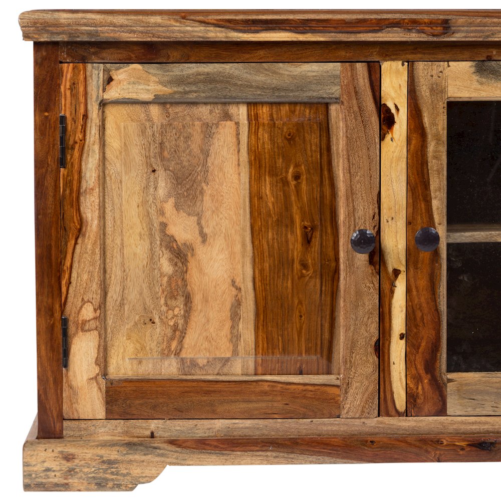 Porter Designs Taos Solid Sheesham Wood TV Stand, Natural. Picture 11