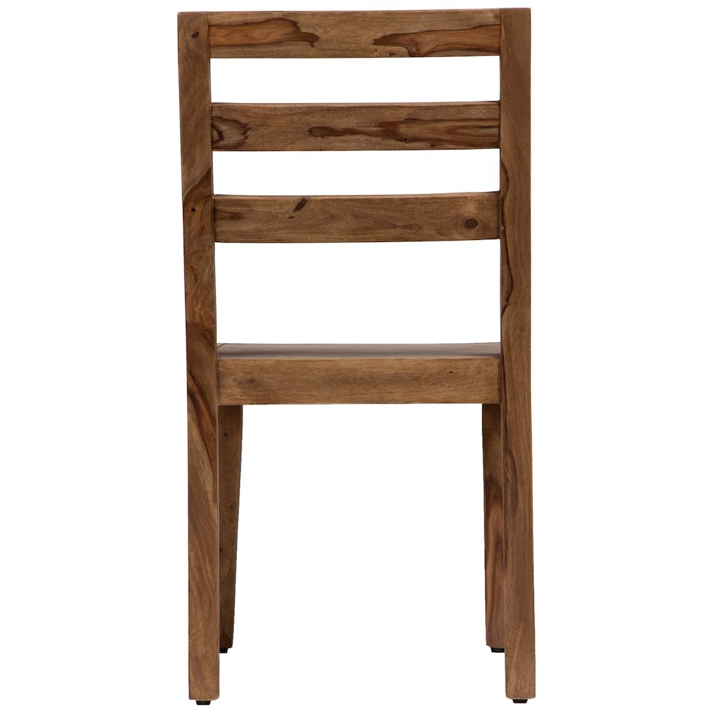 Porter Designs Urban Solid Sheesham Wood Dining Chair, Brown (Set of 2). Picture 4