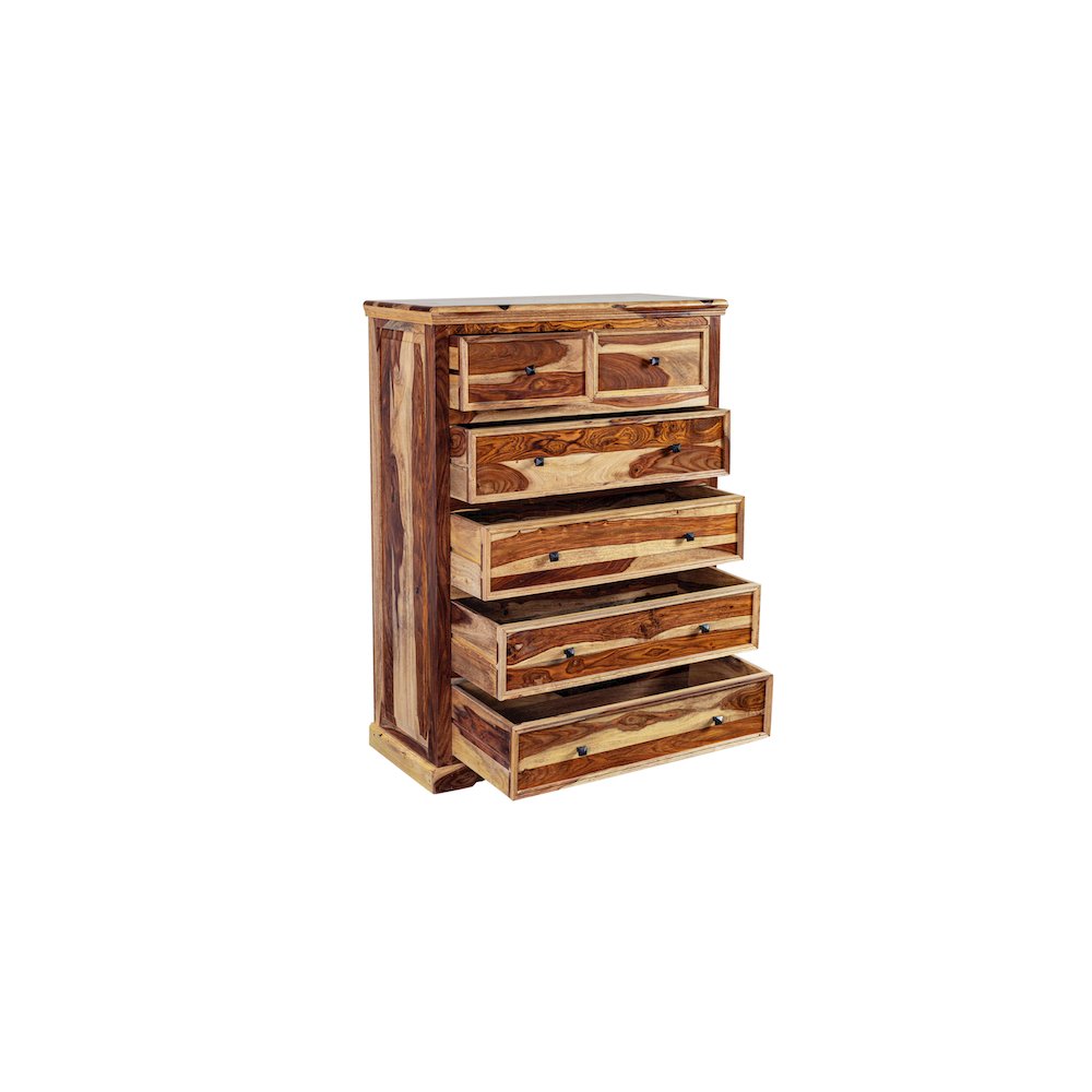 Porter Designs Taos Solid Sheesham Wood Chest, Natural. Picture 6