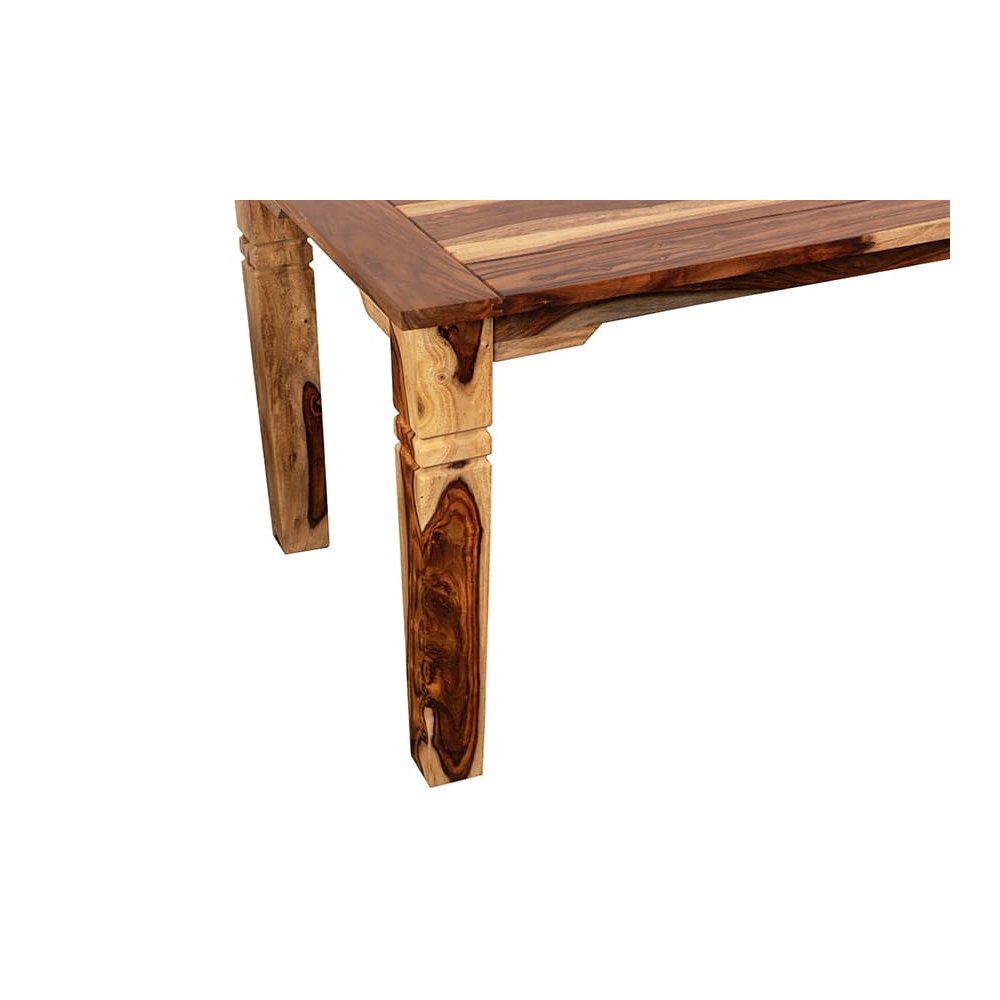 Porter Designs Taos Solid Sheesham Wood 72" Rectangular Dining Table, Natural. Picture 10