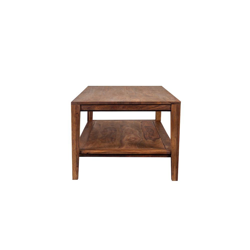 Porter Designs Fall River Solid Sheesham Wood Coffee Table, Natural. Picture 3