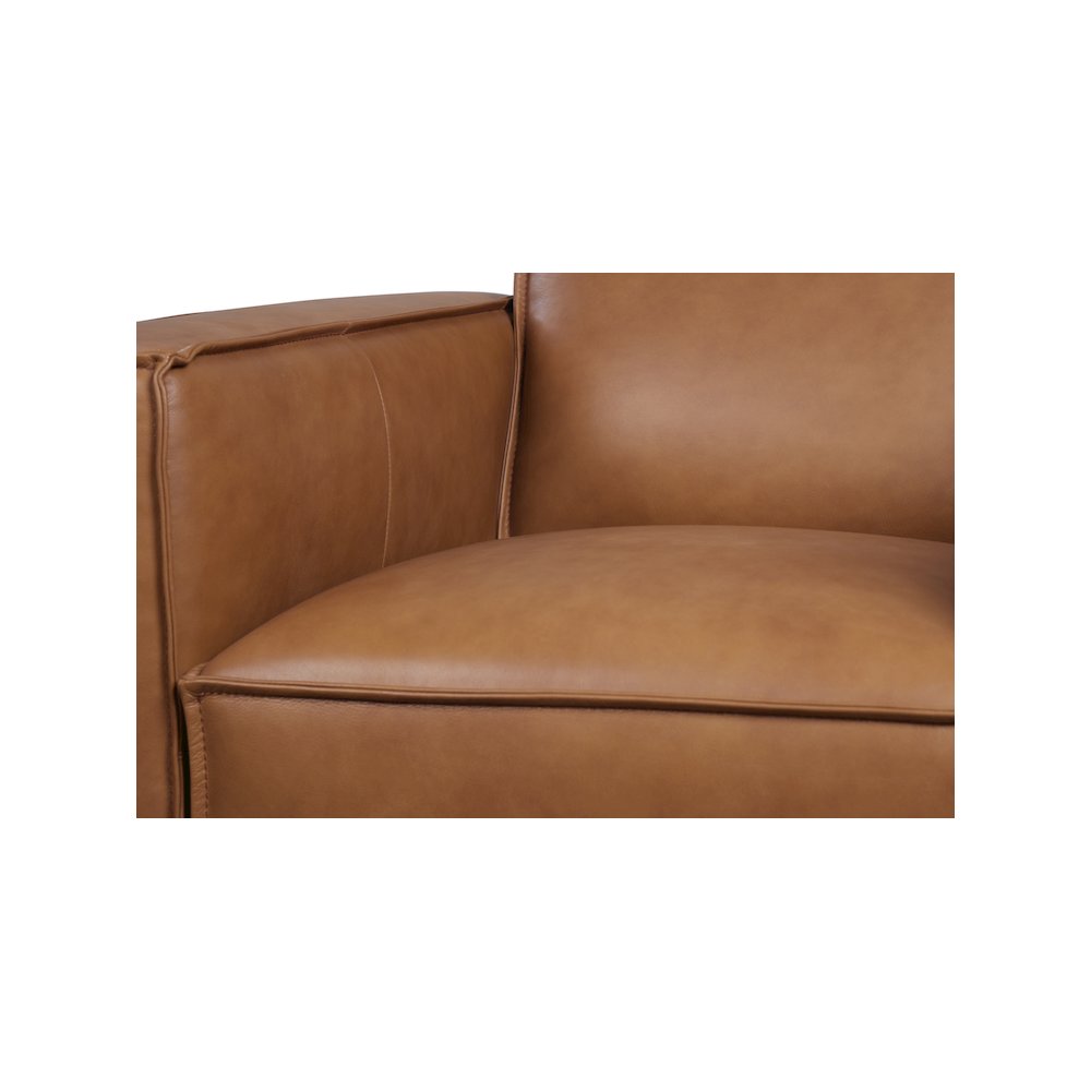 Porter Designs Carina Top Grain Leather Chair, Brown. Picture 5