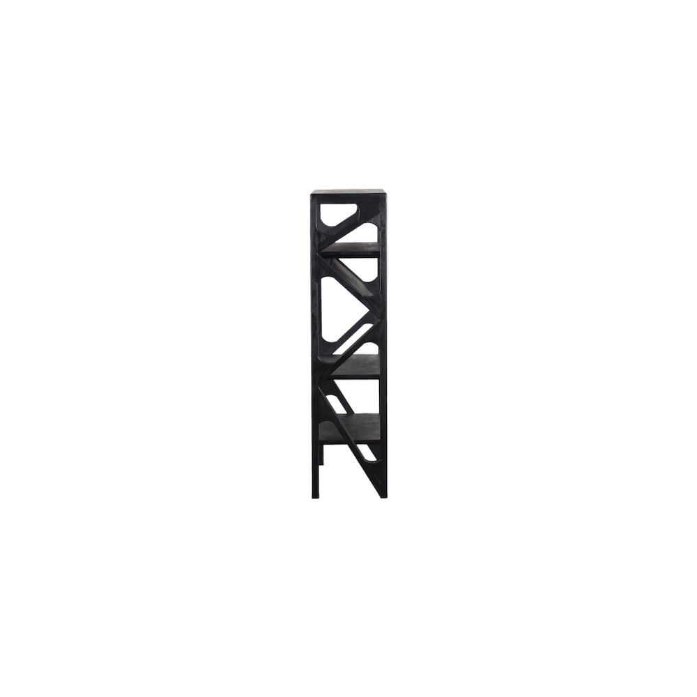 Porter Designs Canberra Solid Wood Bookcase, Black. Picture 3
