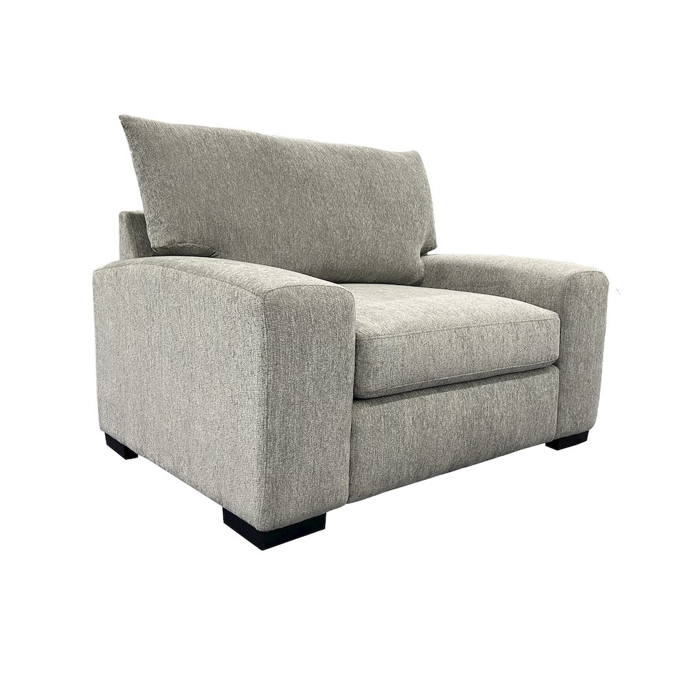 Clayton Modern Upholstered Chair, Gray. Picture 1