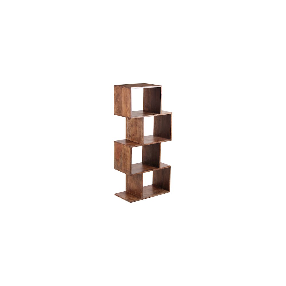 Porter Designs Portola Solid Acacia Wood Bookcase, Brown. Picture 4
