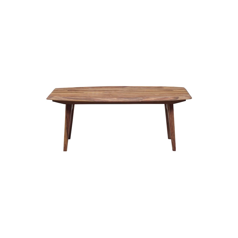 Porter Designs Fusion Solid Sheesham Wood Coffee Table, Natural. Picture 4