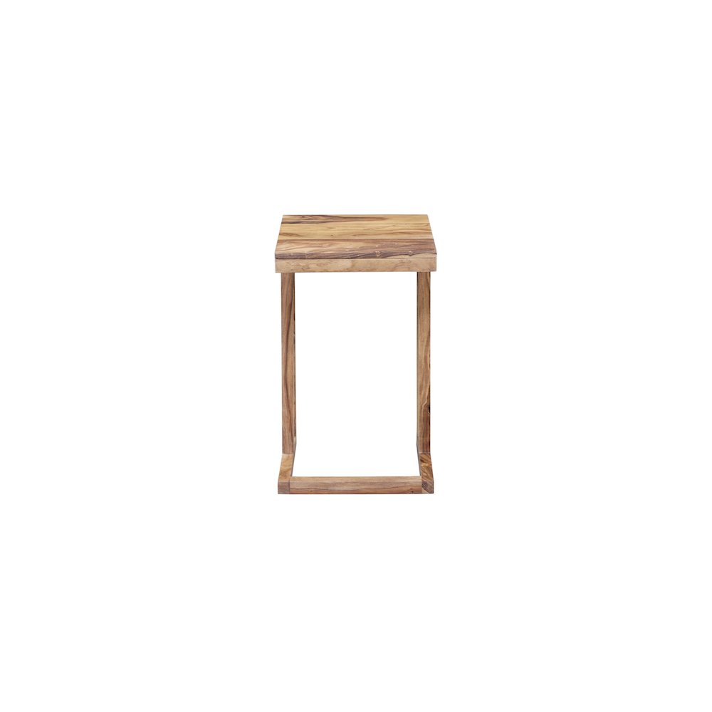 Porter Designs Urban Solid Sheesham Wood End Table, Natural (Set of 2). Picture 5