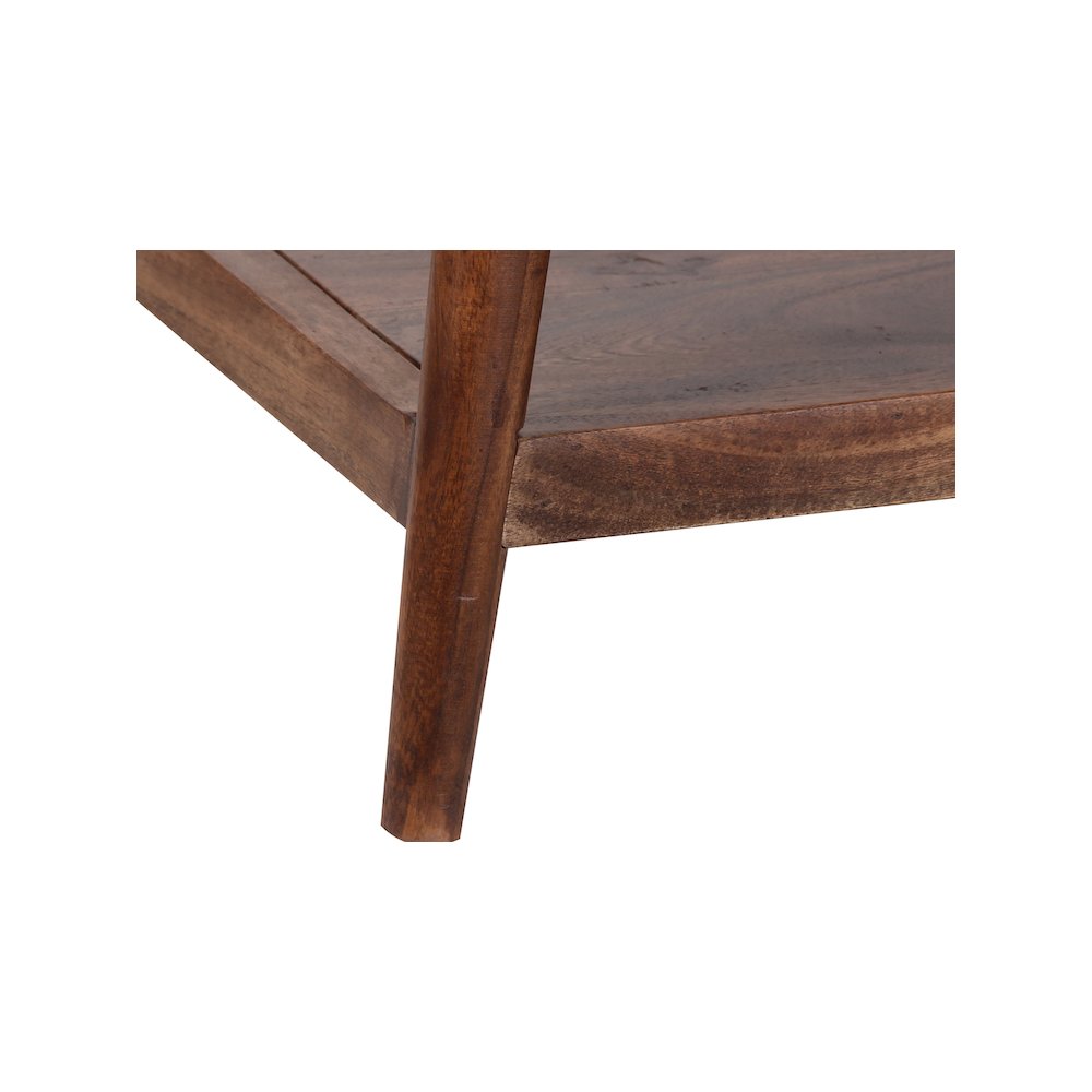 Porter Designs Portola Solid Acacia Wood Coffee Table, Brown. Picture 5