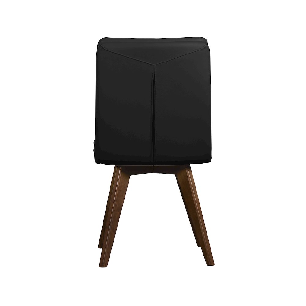 Castor Genuine Leather Counter Chair, Black. Picture 3