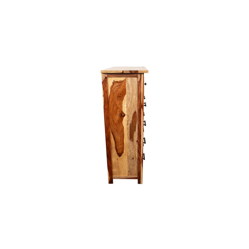 Porter Designs Kalispell Solid Sheesham Wood Chest, Natural. Picture 4