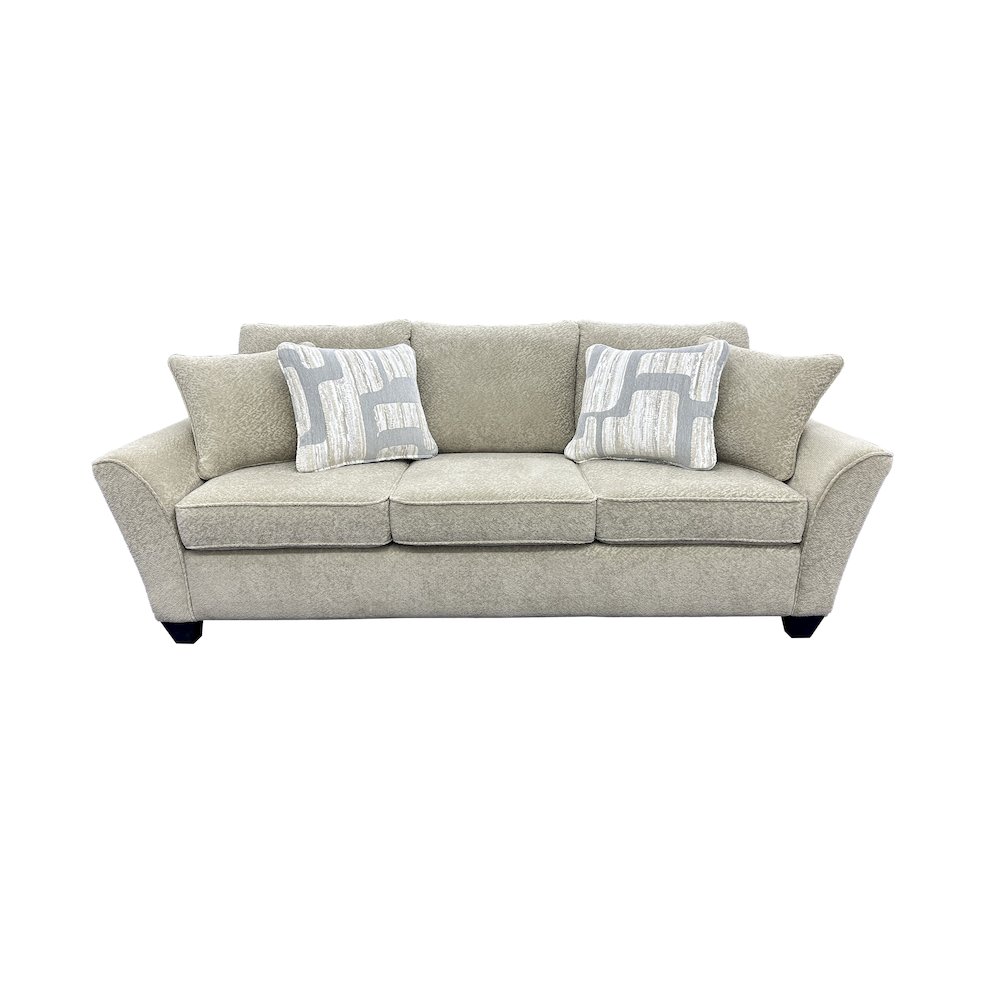 Columbia Microfiber Sofa, Cream. Picture 3