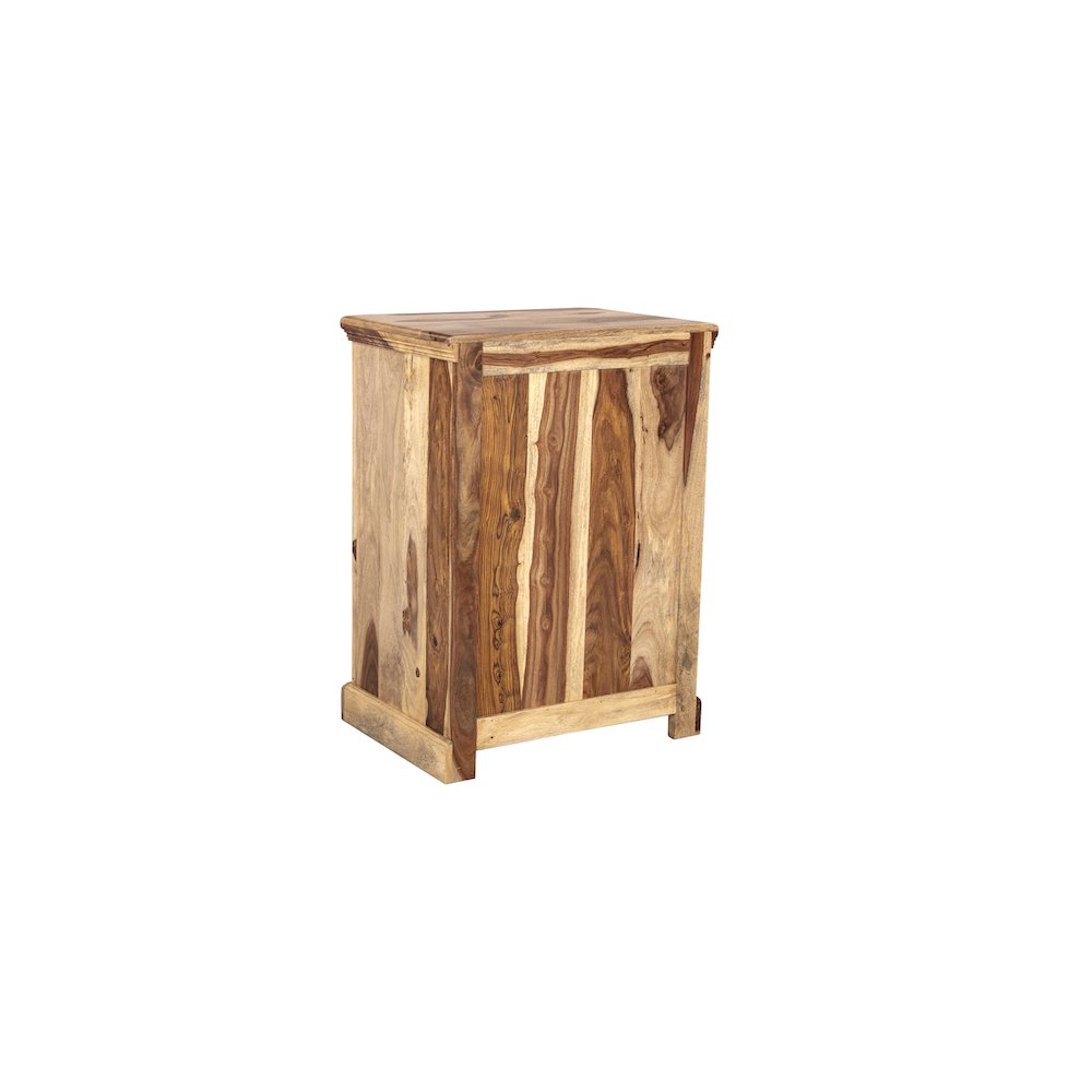 Porter Designs Taos Solid Sheesham Wood Nightstand, Natural. Picture 4